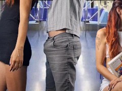 Sexo em transporte público real!