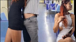 Sex on real public transport!