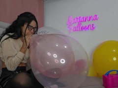 Double neck blown-a-pop inside glass 18 inches (full video on C4S / MV / OF / Membersite)