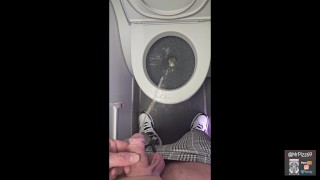 Taking a piss on a plane at a mile high