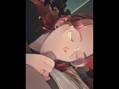 Animated Snowbunny Sucking BBC - Screenshot 5 of 16 - Blowjob