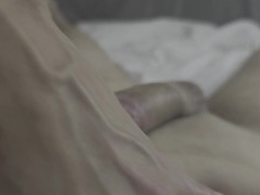 My husband is on a business trip, and my neighbor from the eighth floor brightens my evening.