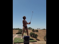 Hitting Balls off my Deck