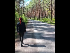 трахнул русскую рыжую красотку на лесной тропинке - Screenshot 1 of 16 - Amateur