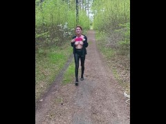 трахнул русскую рыжую красотку на лесной тропинке - Screenshot 4 of 16 - Public Nude