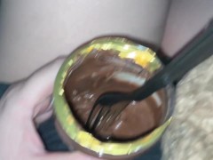 ثديين كبيرين من نوتيلا لفتاة سعودية - مراهقة لطيفة، مهبل ضيق، استرخِ، شاهد التلفاز عارية 2/16