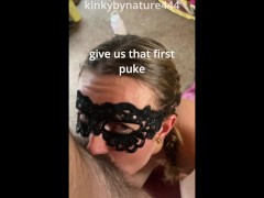 SPEW + THROATPIE COMPILATION amateur gf submits to her daddy