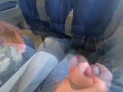 ACCIDENTAL HOMEMADE SEX ON THE TRAIN - HANDJOB AND CAMSHOT WITH AMATEUR MILF