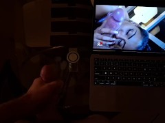 Milking My Cock and Spraying Cum to Canela Skin