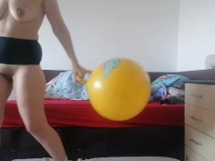 Amateur wife dancing naked around the house. Latina hairy pussy, big tits.