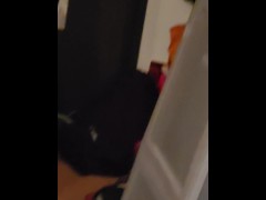 Bad camera view but even the mirror far away can catch me