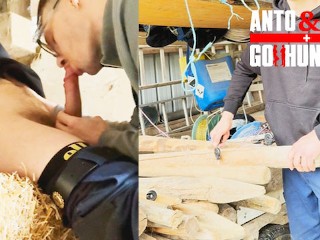 Straight Married Farmer Get's Sucked in his Barn and we get almost Caught by another Worker (5th Vis