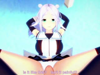 POV Hentai Footjob from Umikaze Shiratsuyu from Kantai Collection