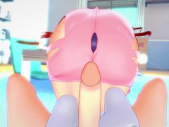 POV Hentai Footjob from Shermie from King of Fighters