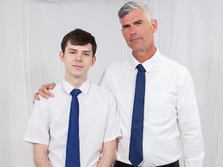 Big Cock Priest Pounds Teen Sinner Bareback in his Office after Confession - Missionaryboys