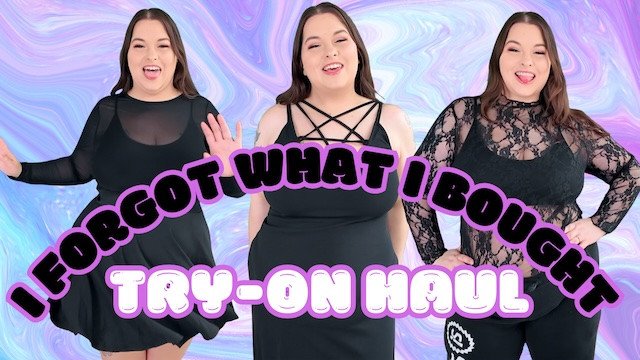 I FORGOT WHAT I BOUGHT - Plus Size Goth Try-On Haul - Sydney Screams