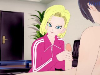 Android 18 and I have intense sex in the bedroom. - Dragon Ball Hentai
