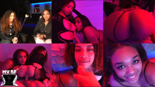 Camping Out With Friends Turned To A Freaky 3Some - Ebony