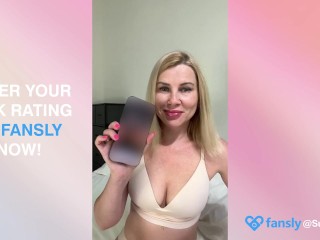 Русская MILF, жаждущая члена, сделала оценку члена для фаната