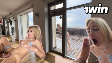 POV: Женатый мужчина разогревает незнакомку своим огромным членом