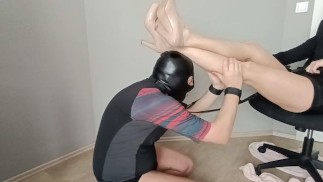Your Face Is Her Throne, Your Breath Exists Only to Worship Her Feet