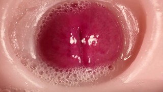 CLOSE UP CAMERA IN PUSSY: CUM Inside PUSSY TWICE! BEST CREAMPIE in 4K with Girl Moaning!