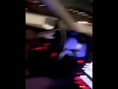 Milf Driving Topless and Playing with Pussy- Part 1