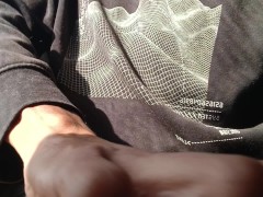 Hot Guy Stroking His Big Cock in a Crowded Bus While Trying Not to Get Caught