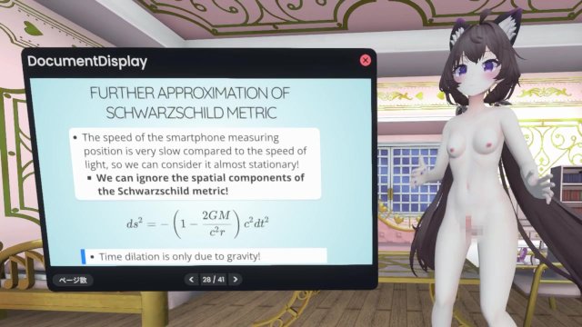 [VTuber Nude Lesson] Relativity in GPS: ~ How do satellites measure the location of smartphone? ~