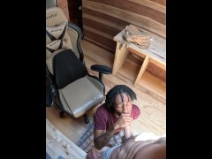 Interracial Big White Dick Suck