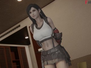 Tifa Lockhart blowjob surprise Fking3-D Chapter 4 Full 1 hr movie on patreon: Fantasyking3