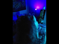 Horny couple fucks passionately