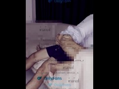 [Nurse Thai] เรียกรุ่นพี่มาเย็ดที่บ้านบนโซฟา เย็ดสดแตกใส่กรโปรงเน้นๆ พยาบาลไทย