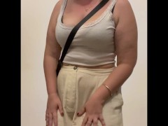 Your girlfriend shows you her outfit for the day, with nip slips