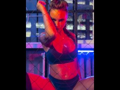 Night Monika Fox In Blue Near The Net - Screenshot 15 of 16 - Big Boobs
