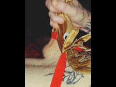 Jerking off Quick Before Work - Screenshot 4 of 16 - Sissy Crossdress