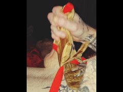 Jerking off Quick Before Work - Screenshot 9 of 16 - Sissy Crossdress
