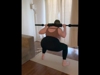 Brows, Bed, Booty Day - POV Selfie during Sex with Baby Daddy & Home Booty Workout | Ash Andrea