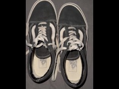 Cumshot into worn vans
