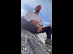 Stopping My Hike to blow a HUGE LOAD