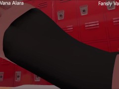 Femboy discovers your foot fetish in the locker room