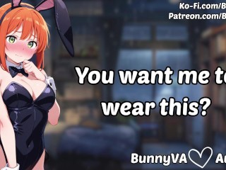 F4A | Tsundere Girlfriend Wears a Bunnysuit ASMR Audio Roleplay