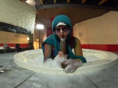Pussy to Mouth in the Jacuzzi Mia Niqab