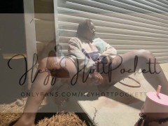 College Slut Squirts in Public