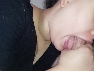 She Handjob and Sucks my Cock a Lot Making me Cum on her Slutty Face🍆🍌😋💦🤤☺️🥛🥛🥛🥛🥛