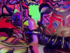Jerked Off A Big Cock In A Trippy Place
