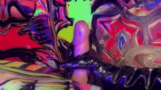 Jerked Off A Big Cock In A Trippy Place