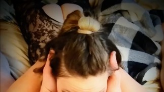 Sexy housewife swallows cock