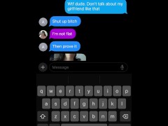 Your friend bullies and degrades your girlfriend in the group chat until she fucks him