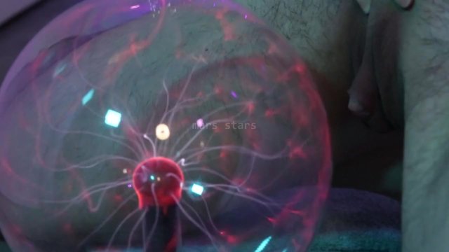 FTM Cock on Plasma Ball Energy Play